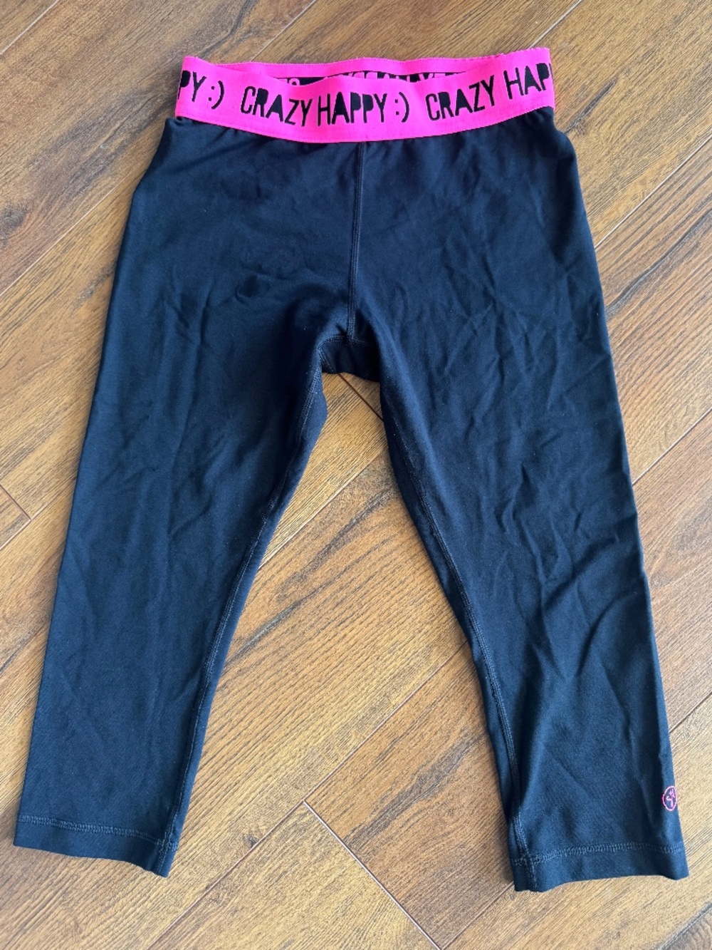 Zumba Wear Crazy Happy Cropped Leggings Medium